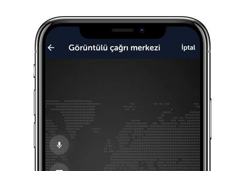 Mobil uygulama üzerinden görüntülü çağrı merkezi